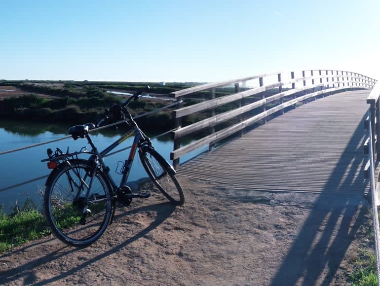 Bike and Cacela Velha one of the best beaches in Algarve | MegaSport Travel